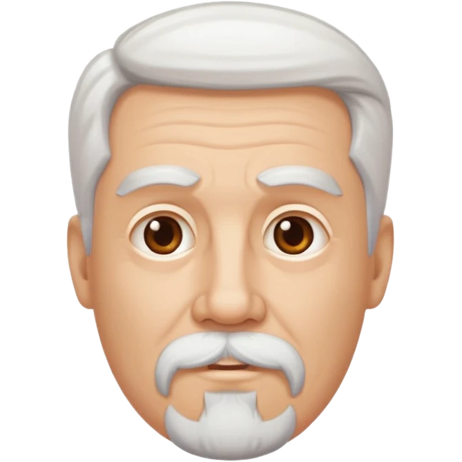 Handsome Old white male with a goatee emoji