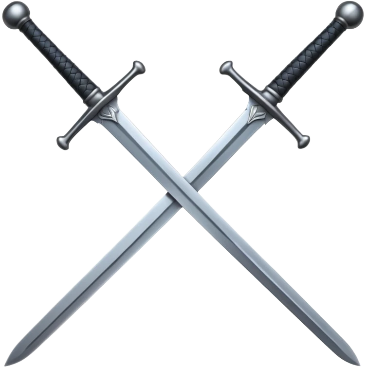 black swords emoji