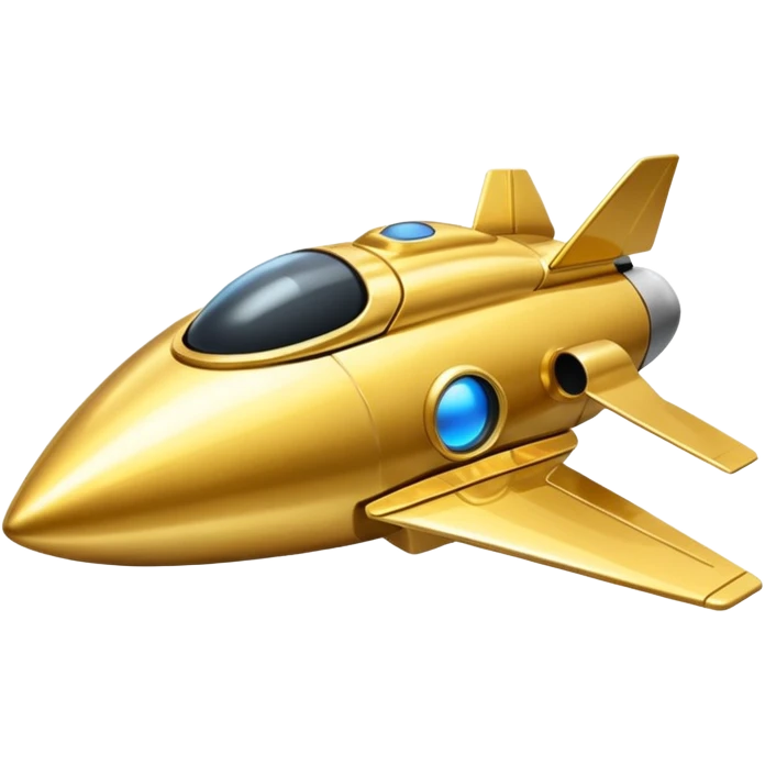 gold spacecraft emoji