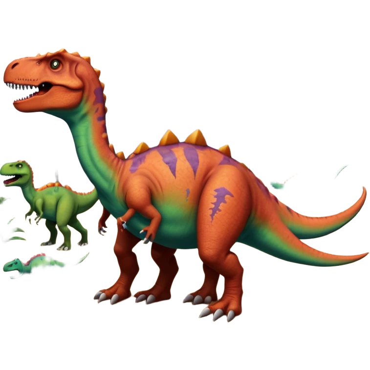 Dinosaurs in pain emoji