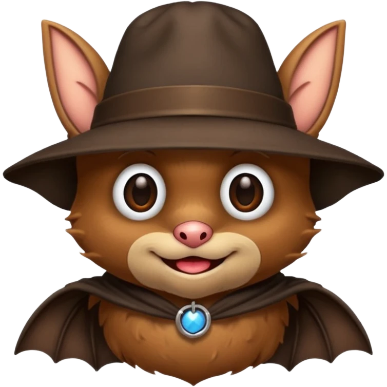 Bat in the hat emoji