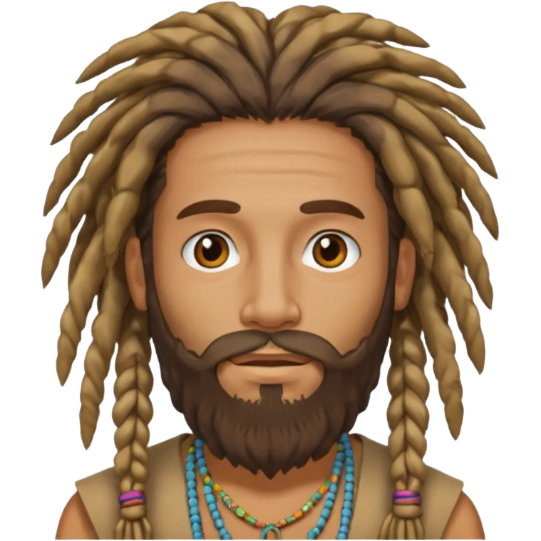 dreadlock hippie beard emoji