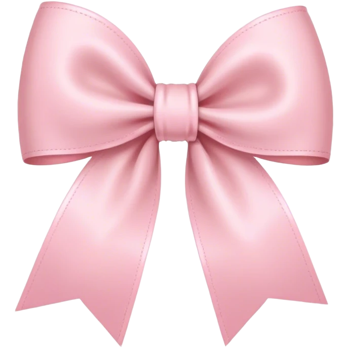 light pink bow on light pink bow emoji