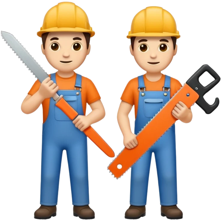 men with saws emoji