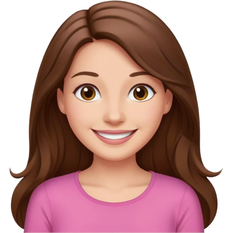 Painting women. smilling   Long hair,  lunette peinture top pink emoji