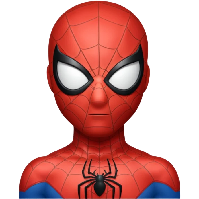 Spider Man, simple and expressive, apple emoji style emoji
