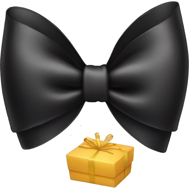 black bow birthday  emoji