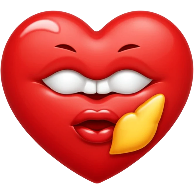 Heart shaped kiss emojis emoji