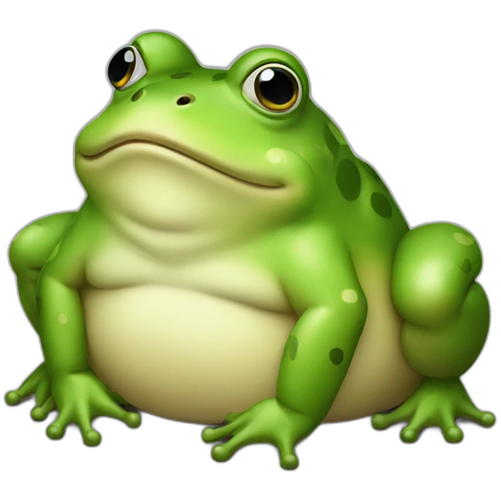 Fat frog emoji