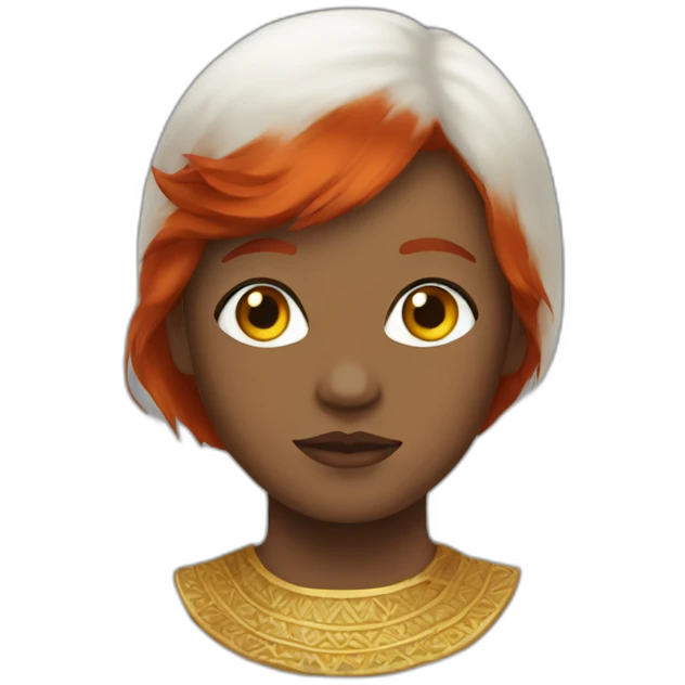 Makima,red-hair,gold-eye emoji