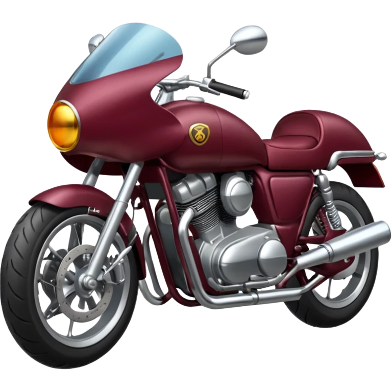 burgundy motorcycle emoji