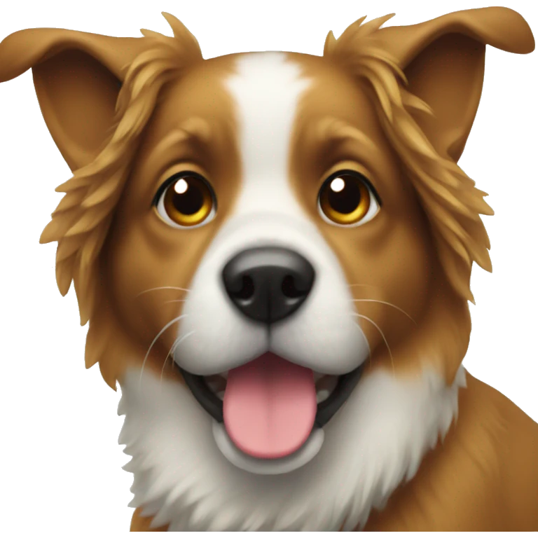 Christmas dog emoji
