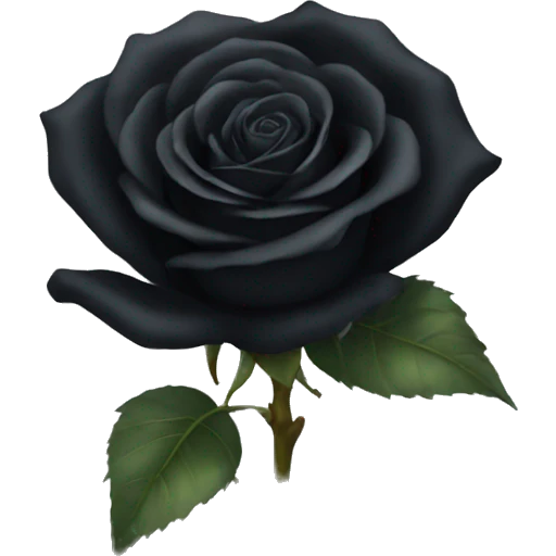 Black rose emoji