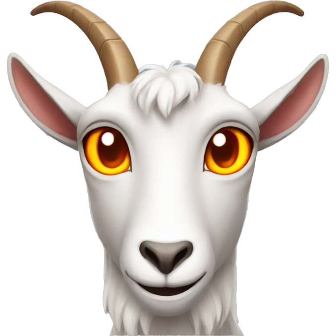 goat with fire eyes emoji