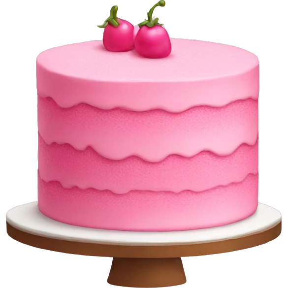 Pink cake emoji