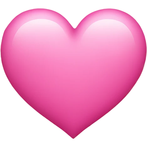 Pink heart iOS emoji emoji