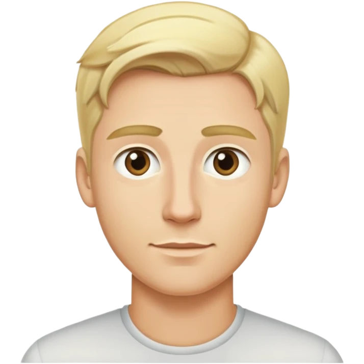 Gay man, tall, blonde, handsome emoji