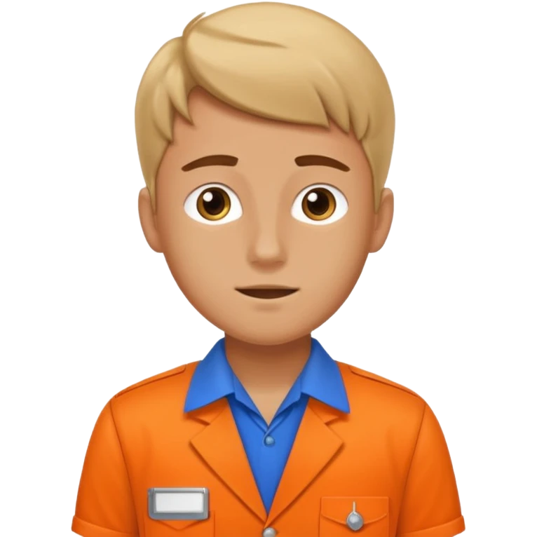 Young Man clocking out of work emoji