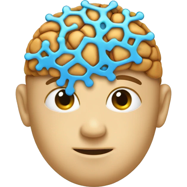 the STEM head brain AI logo emoji