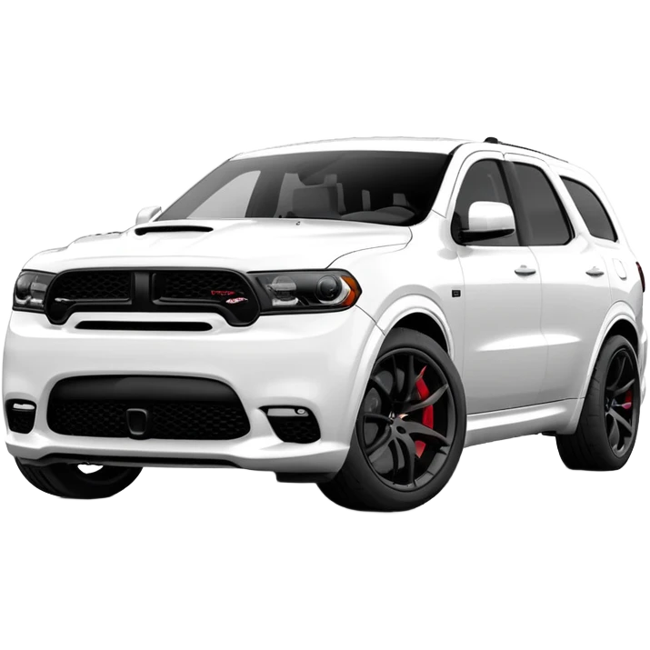 Durango DOSH HellCat SRT white and With low suspension body kit 4k, 8k and Under-coloring of the car  emoji