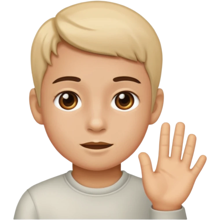 Kid doing 67 emoji