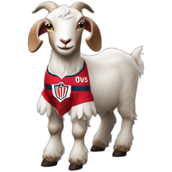 Goat with chivas jersey emoji