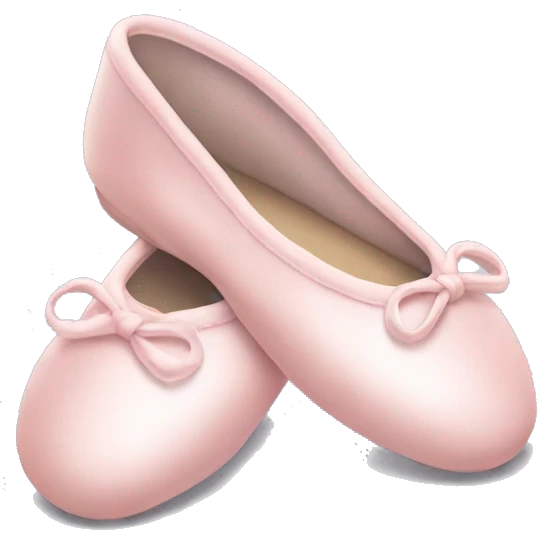 Pale pink ballet shoes emoji