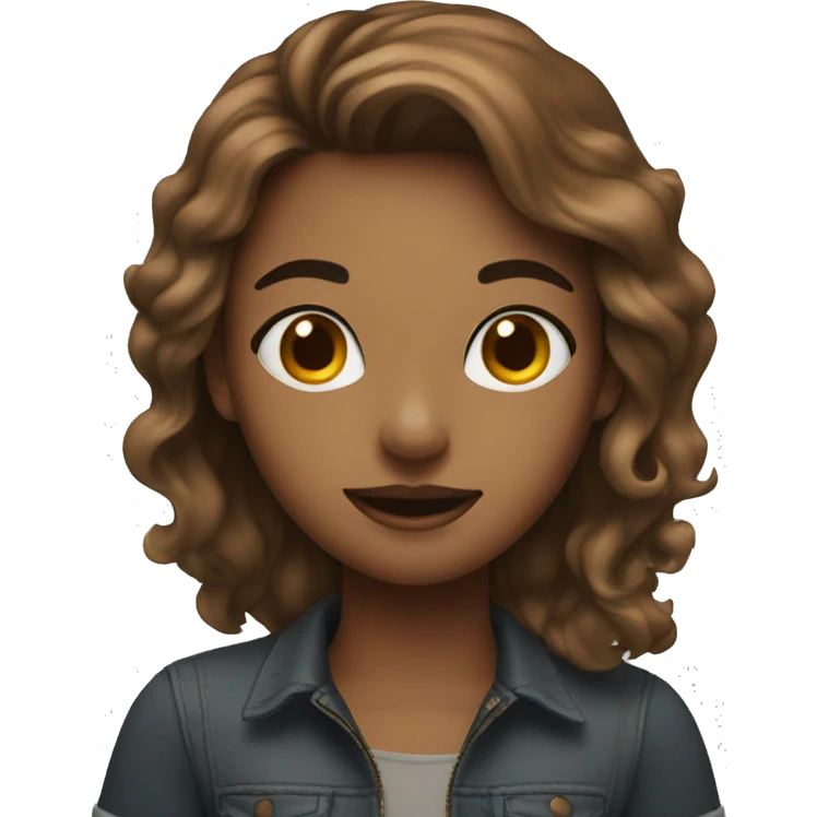 A girl video editing rgb studio emoji