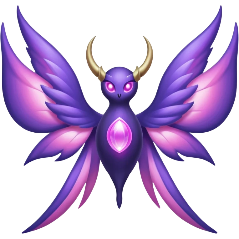 Pokemon legendary purple and pink lunala emoji