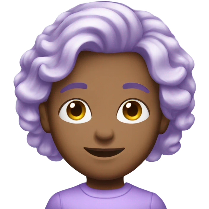 pastel purple shampoo emoji