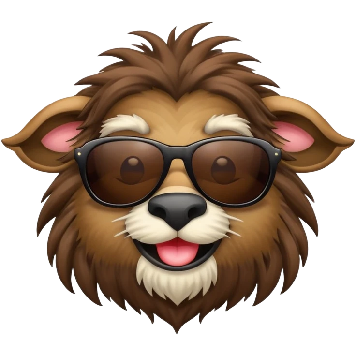 gnu with sunglasses emoji