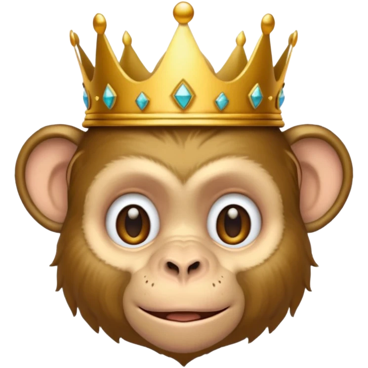 monkey crown emoji