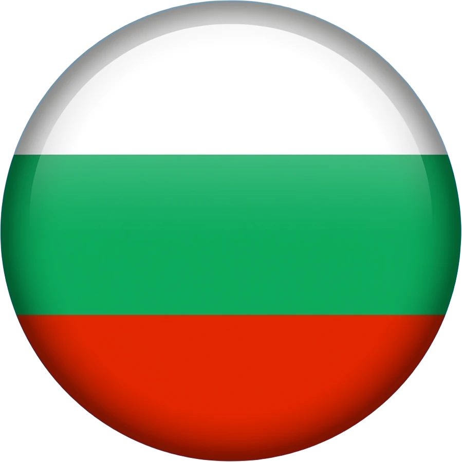 голубое небо без облок 1 белый круг в середине 1 красная полоса в низу 1 зелёная полоса ниже красной полосы 1 белая полоса выше зелёной полосы в виде флага одна зелёная полоса emoji