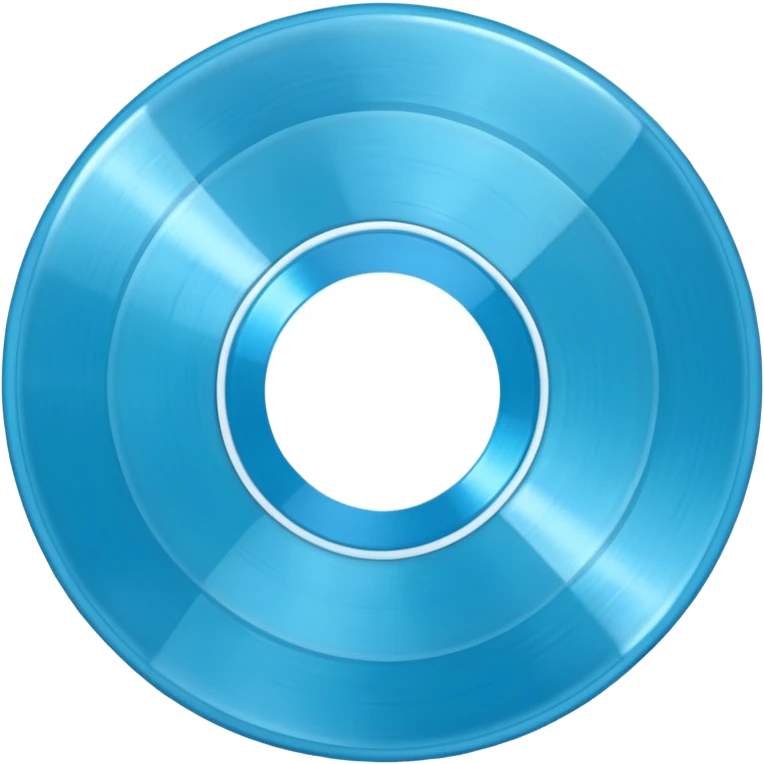 Light blue vinyl record emoji