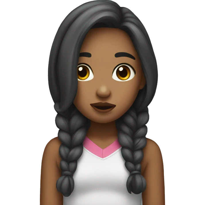 Girl kisses  emoji