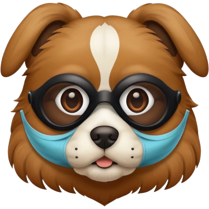dog with mask  emoji