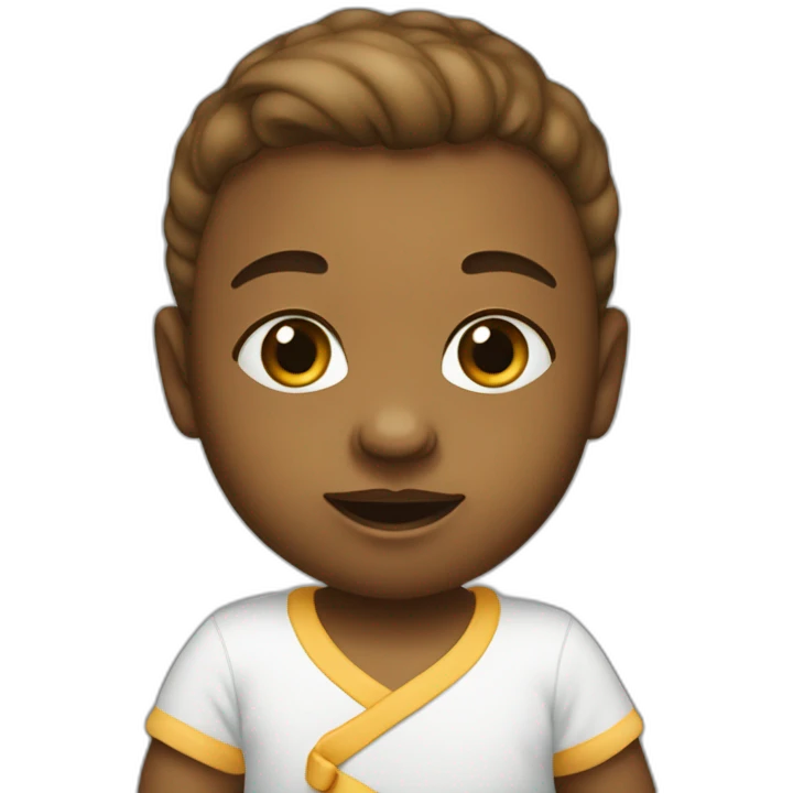 Bébé avec tétine emoji