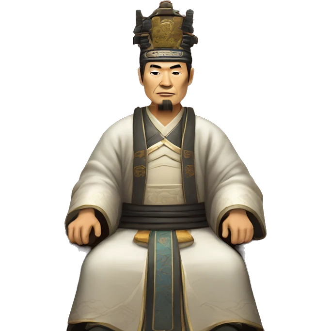 Han dynasty emperor on a throne emoji