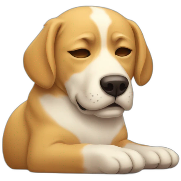 Un chien qui dort emoji