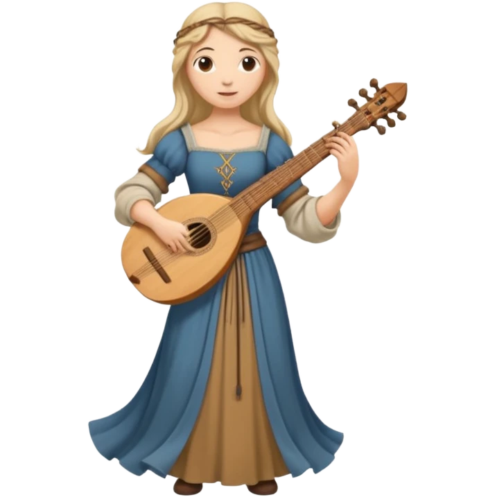 medieval bard woman emoji