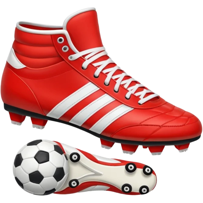 soccer shoes red emoji