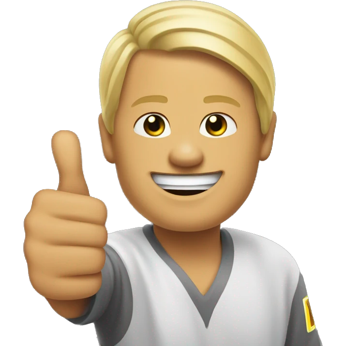 Haaland thumbs up emoji