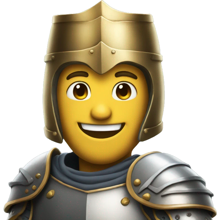 knight smiling emoji