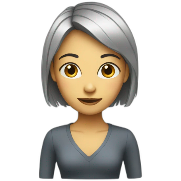 Tv head girl emoji