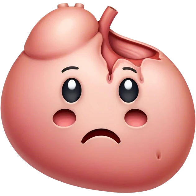 a sad kidney emoji