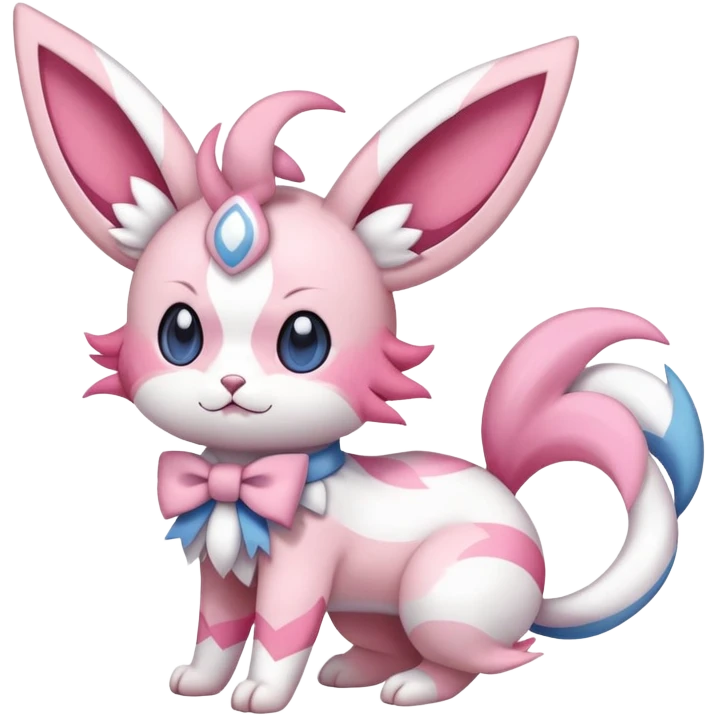 Sylveon-Skitty-Fakémon-hybrid-creature (full body)  emoji