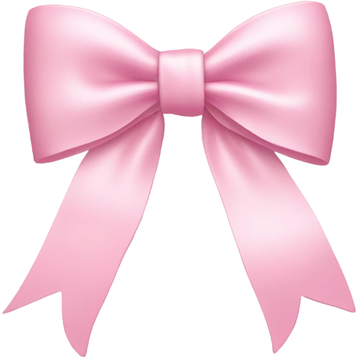 light pink bow on light pink bow emoji