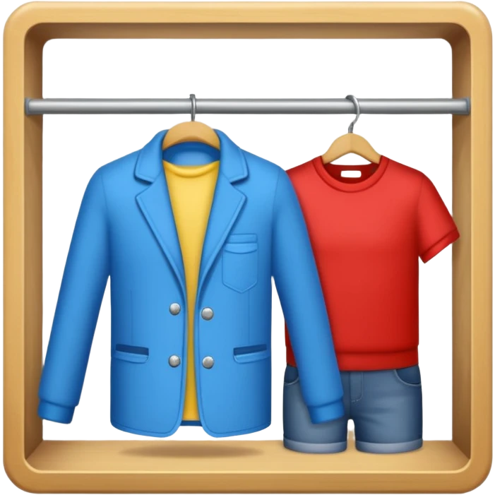 try on clothes changing room emoji