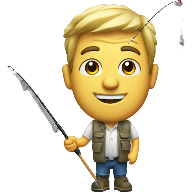 The guy from the commercial with a dollar on fishing rod emoji