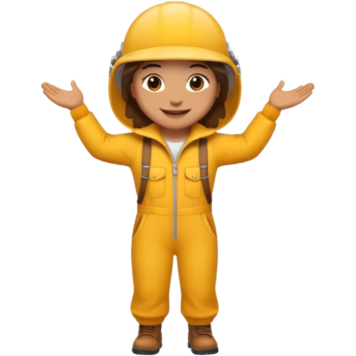 Erstelle mir einen Fallschirmspringer im emoji style emoji